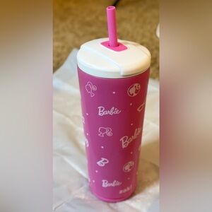 Barbie Pink Tumbler with Straw